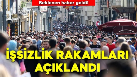 İşsizlik rakamları açıklandı!