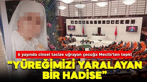 6 yaşında cinsel tacize uğrayan çocuğa Meclis'ten tepki