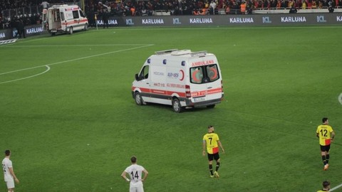 Göztepe-Altay maçında yanıcı maddeleri taşıyan Ambulans servisi süresiz kapatıldı!