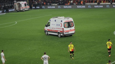 Göztepe-Altay maçında yanıcı maddeleri taşıyan Ambulans servisi süresiz kapatıldı!