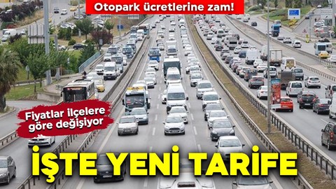 Yeni yıl zamla başladı! İspark ücretlerine büyük zam