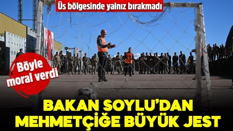 İçişleri Bakanı Süleyman Soylu'dan Şırnak’taki Mehmetçiğe büyük jest! Üs bölgesinde yalnız bırakmadı: Böyle moral verdi