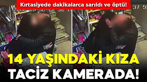 Kırtasiyede iğrenç anlar! 14 yaşındaki kızı dakikalarca taciz etti