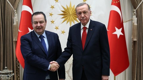 Cumhurbaşkanı Erdoğan, Sırbistan Dışişleri Bakanı Dacic'i kabul etti