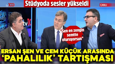 "Sen en zengin semtte oturuyorsun" gerilimi! Ersan Şen ve Cem Küçük arasındaki pahalılık tartışması stüdyoda sesleri yükseltti
