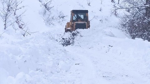 Ordu'da kar yağışı hayatı felç etti