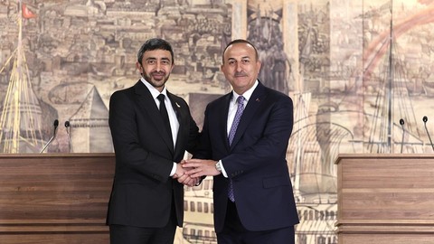 Çavuşoğlu, El Nahyan ile görüştü! İşte ele alınan konular...