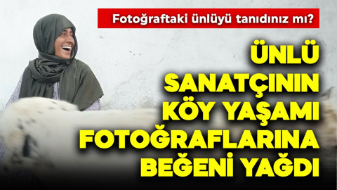 Fotoğraftaki ünlüyü tanıdınız mı? Sevilen sanatçı köy yaşamından fotoğraf paylaştı, beğeni yağdı