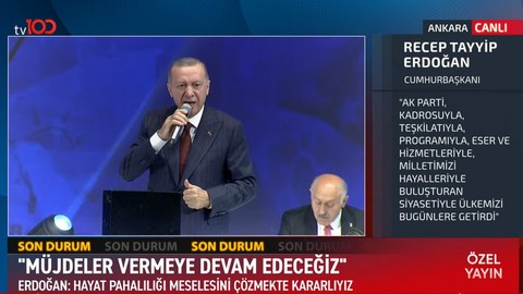 AK Parti'de büyük kongre günü! Cumhurbaşkanı Erdoğan'dan ekonomi mesajları: "Hayat pahalılığı meselesini çözmekte kararlıyız"