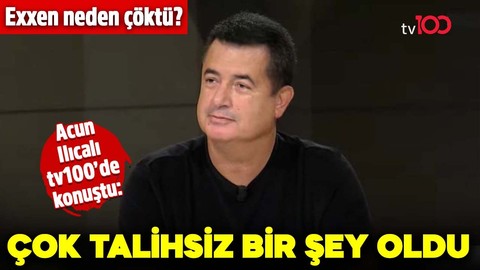 Acun Ilıcalı tv100'de konuştu: Çok talihsiz bir şey oldu