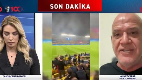 Ahmet Çakar tv100 canlı yayınında