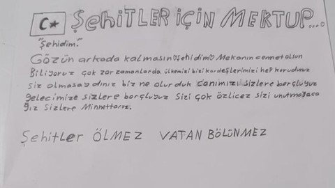 Devlet koruması altındaki çocuklardan askerlerimize duygulandıran mektuplar! “Siz bizim gururumuzsunuz”