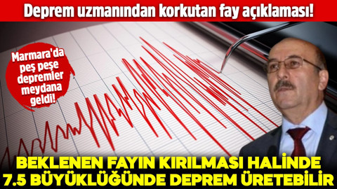Deprem uzmanından korkutan fay açıklaması! "Beklenen fayın kırılması halinde 7.5 büyüklüğünde deprem üretebilir!"