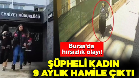 Bursa'da hırsızlık olayı! Şüpheli kadın, 9 aylık hamile çıktı