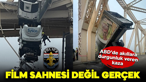 Film sahnesi değil gerçek! ABD'de akıllara durgunluk veren kaza