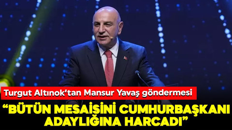 Turgut Altınok'tan Mansur Yavaş göndermesi: "Rakibim bütün mesaisini cumhurbaşkanı adaylığına harcadı"