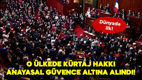 Dünyada bir ilk oldu! O ülkede artık kürtaj hakkı anayasal güvence altında!