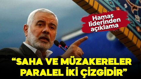 Hamas lideri Heniyye'den yazılı açıklama: Saldırıların durması için çabalıyoruz