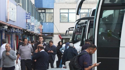 Otogarlarda bayram yoğunluğu! Doluluk oranı yüzde 90'a ulaştı