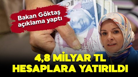 Bakan Göktaş açıkladı! Yaşlı aylığı ve engelli aylıkları hesaplara yatırıldı!