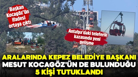 Bakan Tunç duyurdu! Antalya'daki teleferik kazasına ilişkin 14 şüpheliden 5'i tutuklandı