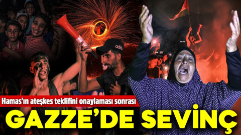 Hamas, ateşkes teklifini onayladı! Gazze'de Filistinliler sokaklara döküldü