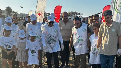 Mersin'de 2 yıl önce yaralı halde bulunmuştu. Nesli tükenme tehdidi altındaki canlı, sonunda yaşam alanına kavuştu