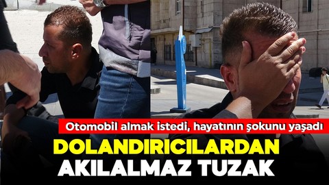 Otomobil almak için şehir dışından geldi! Dolandırıldığını noterde anlayan adam kalbini tutarak yaşadıklarını anlattı!