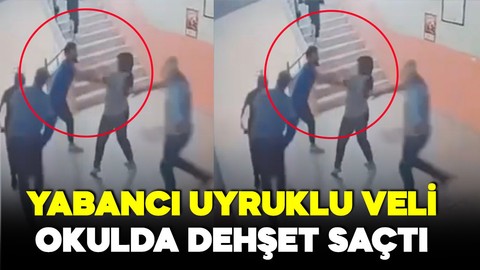 Yabancı uyruklu veli okulu bastı! Okul müdürünü ve görevliyi zincirle darp etti! Nedeni şaşkınlık yarattı!