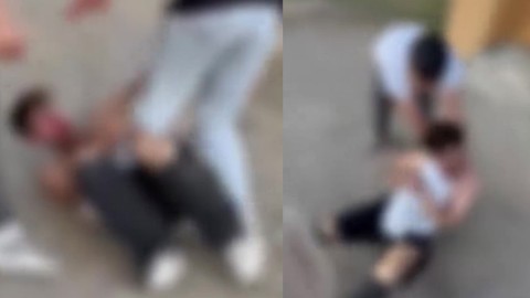 Eşini darp eden adamı  mahalle sakinleri dövdü