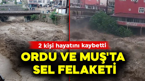 Ordu ve Muş'ta sel felaketi: 2 kişi hayatını kaybetti
