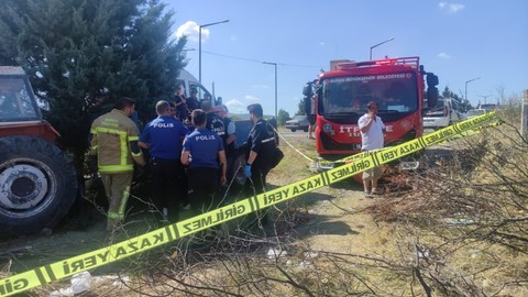 Bursa Orhangazi'de feci kaza! 4 çocuk babasından acı haber! Traktörün altında kaldı