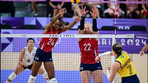 Paris Olimpiyatları’nda ilk finalist ABD oldu! Kıran kırana maçta maçta Brezilya'yı devirdi