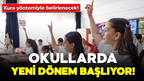 Veliler dikkat! Okullarda yeni dönem başlıyor! Milli Eğitim Bakanlığı yazı gönderdi! Artık kura yöntemiyle belirlenecek