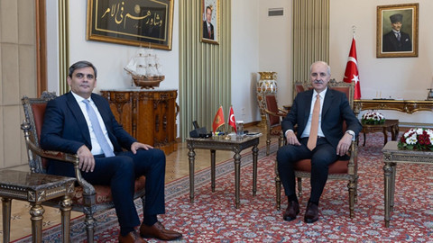 TBMM Başkanı Kurtulmuş Karadağ Dışişleri Bakanı İbrahimovic'i kabul etti!