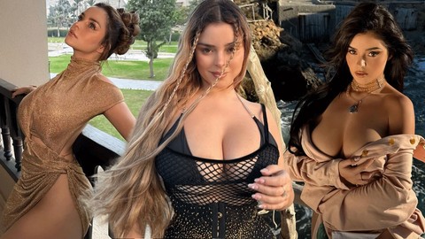 İngiliz model Demi Rose'dan gecelikli pozlar! Kıvrımlı hatlarını sergiledi, büyük beğeni topladı!