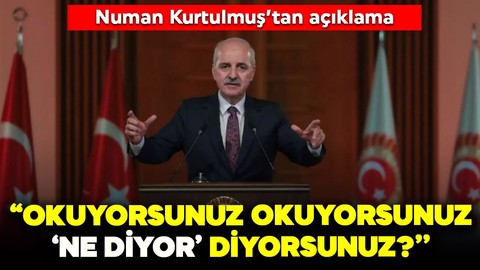 TBMM Başkanı Kurtulmuş yeni anayasa için dil meselesine değindi: 'Okuyorsunuz okuyorsunuz ne diyor diyorsunuz?'