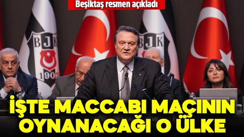 Beşiktaş resmen açıkladı! İşte UEFA maçının oynanacağı ülke