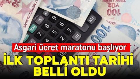 Merakla bekleniyordu! Asgari ücrette ilk toplantı tarihi belli oldu