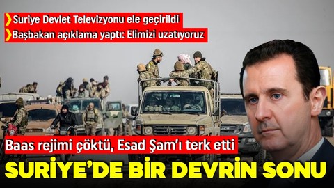 Suriye'de muhalifler Şam'a girdi! 61 yıllık Baas rejimi çöktü, Esad yönetimi başkentte kontrolü kaybetti