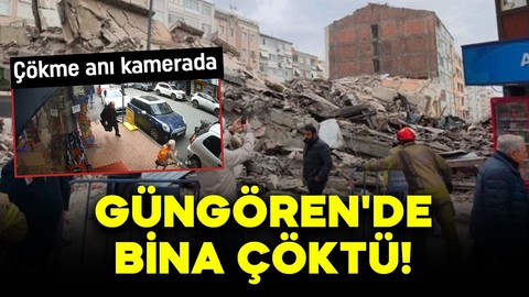 Güngören'de bina çöktü!