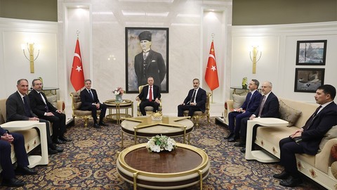 Cumhurbaşkanı Erdoğan, ABD Dışişleri Bakanı Blinken’ı kabul etti