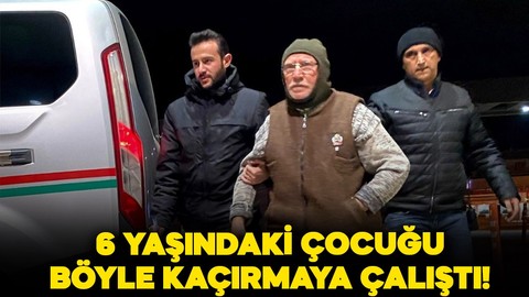 71 yaşındaki adam 6 yaşındaki çocuğu kaçırmaya kalkıştı!