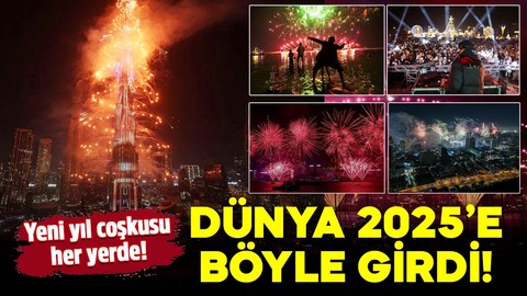 Yeni yıl coşkusu her yerde! Dünya 2025'e böyle girdi