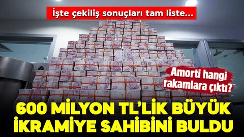 600 milyon TL'lik büyük ikramiye sahibini buldu! Amorti hangi rakamlara çıktı? İşte 2025 Milli Piyango çekiliş sonuçları!