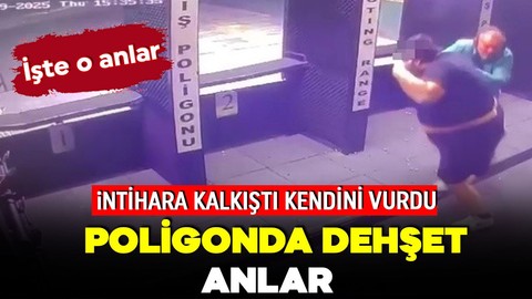 Poligonda dehşet anlar! İntihara kalkıştı, kendini vurdu