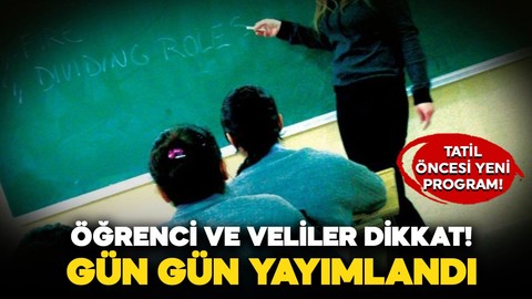 Öğrenciler ve veliler dikkat: Yarıyıl tatili öncesi program değişti! MEB tek tek açıkladı!