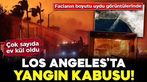 Los Angeles’ta yangın kabusu! Çok sayıda ev kül oldu, binlerce kişi tahliye edildi: Facianın boyutu uydu görüntülerinde