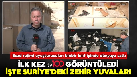 Esad rejimi uyuşturucuları binbir kılıf içinde dünyaya sattı! İlk kez tv100 ekibi görüntüledi! İşte Suriye'deki zehir yuvaları