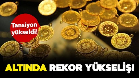 Tansiyon yükseldi: Altın rekor tazeledi! Cumhuriyet altını, çeyrek ve gram altın fiyatları bugün ne kadar, kaç TL?